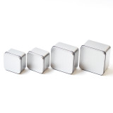 New style metal custom printed gift tin box sliver custom size shape candy tin box