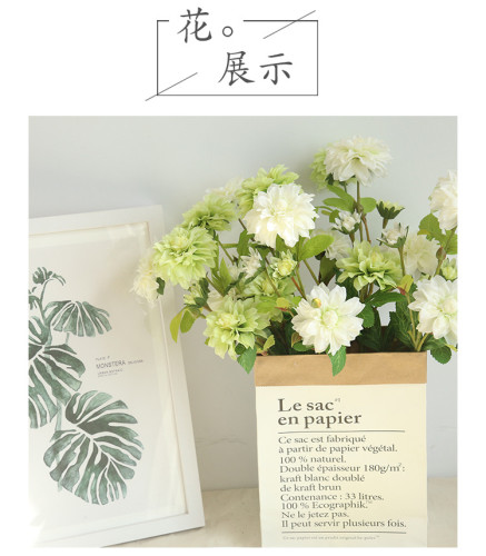 Multi head Dahlia imitation flower manufacturer family decoration wedding holding flowers road leading flower wall plants