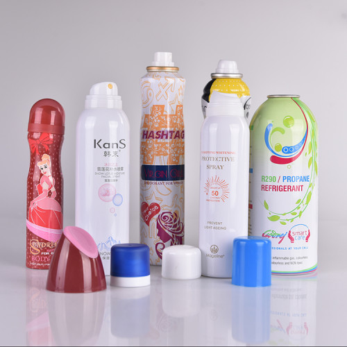 Style variety aluminum can oral spray with cover 200ml 250ml lustrador de muebles aerosol aerosol can and sprayer