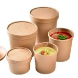 12oz paper container Eco-friendly Custom kraft paper cup for french fries