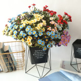 PE bubble 8 foreign trade Daisy  imitation flower wholesale artificial flower wedding decoration family cross border