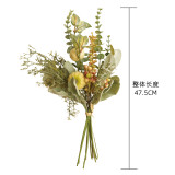 2021Cross border simulation flower wholesale wedding decorations pumpkin fruit green plants