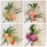 2021Manufacturer green plant wholesale wedding cross border holding bridal simulation flowers