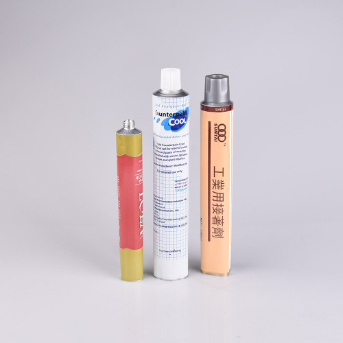 Empty 135mm aluminum pharmaceutical packaging tube 4g  Hand Cream Tube  Aluminum Cosmetic Packaging