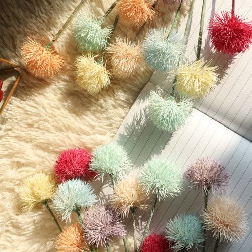 2021Simulation flower manufacturer home decoration hand flowers wedding plants with flowers small dandelion