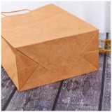 Wholesales Custom Logo Printed Brown Kraft Paper Bag For Food Clothes Packaging