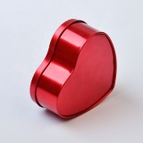 Custom large heart shaped printed jewelry gift tin box