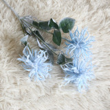 Wholesale arrangement of simulated flowers family decoration wedding holding flowers road guide flocked sea urchin