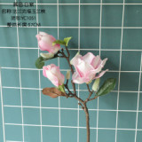 2021Manufacturer's imitation flower home decoration hand held flower rose wall wedding Magnolia