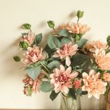 2021Wholesale green plants wedding decorations cross border fake artificial flowers Japanese small beautiful flowers