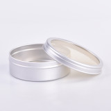 Aluminum Jar With Screw Cap 5mL 10mL 30mL 50mL 80mL 100mL 120mL 150mL 180mL Round Silver Cosmetic Lid Tin Box Container Can