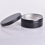 wholesale round 100ml aluminum jars for face care 10oz 12oz  custom printed seamless aluminum can with screw cap