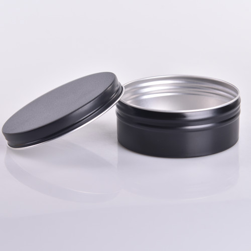 wholesale round 100ml aluminum jars for face care 10oz 12oz  custom printed seamless aluminum can with screw cap