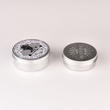customizable size logo aluminum jar recycled material round rose gold black aluminium jar 30ml for cosmetic
