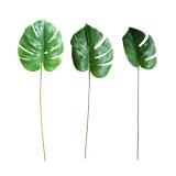 2021Wedding artificial flower manufacturer green plant wholesale decoration crafts cross border turtle leaf