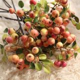 2021Wholesale simulation flower export harvest fruit berry with grass with flowers artificial flowers