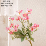 Chrysanthemum oil painting Ono simulation flower green plant wholesale wedding decorations