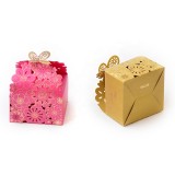 Unique Design Laser Cut Party WeddingTable Decorations Favor Ribbon Candy Boxes Gift Box