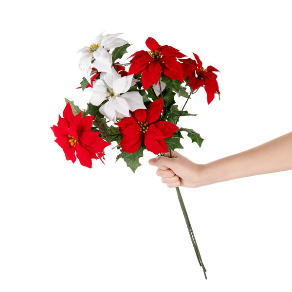 2021Manufacturers wholesale home decoration cross border wedding simulation flowers Christmas flowers