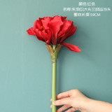 Imitation flower manufacturer fake flower wedding decorations ins wind cross border green plant wholesale Zhuding red