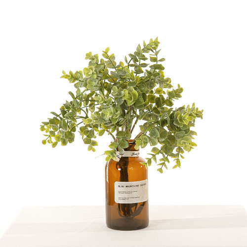 Wedding simulation flower manufacturer home decoration cross border wholesale 11 head feel Eucalyptus
