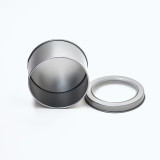 wholesale Custom Design Silver White Round Gift Plain USB Tin Box With PVC Window