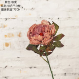2021Imitation flower manufacturer home decoration wholesale wedding imitation dried flower Peony