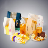 Food Grade Custom Logo Kraft Bread Paper Bag For Bread Packaging Paper Bag With Window