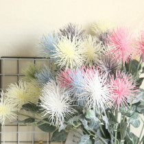 Wedding simulation flower manufacturer home decoration wedding holding flower road lead flower sea urchin thorn ball