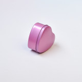 Pink colors heart tin box for Wedding Favor