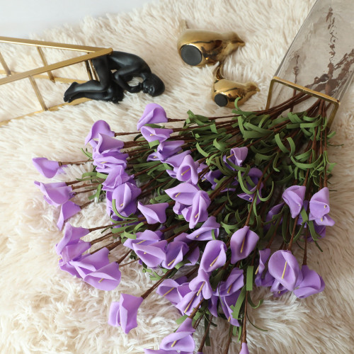 PE pastoral simulation flower manufacturer family decoration wedding holding flower wall plant Calla