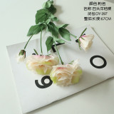 Manufacturers wholesale simulation flower foreign trade home decoration wedding holding flowers 4 head of flower