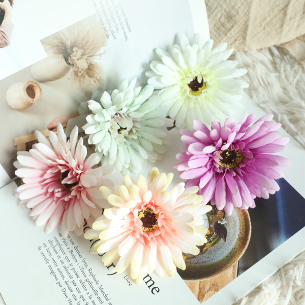 African chrysanthemum head imitation flower manufacturer home decoration wedding holding flower wall plants