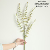 2021Single branch imitat ion flower manufacturer family decoration wedding holding flower wall plant eucalyptus