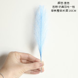 Cross border wholesale feather phoenix tail grass simulation flower manufacturer family decoration wedding hand held flowers