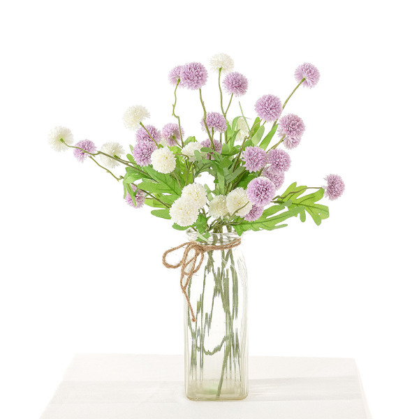 Wholesale cross border wedding condensed jade imitation flower home decoration artificial dandelion