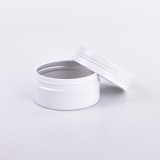 Factory Price aluminum can free sample 50g 60ml 80mlsilver/black/white aluminium candle jar