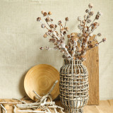 2021Manufacturers wholesale wedding simulation flowers cross border home decoration Christmas snow pine cones