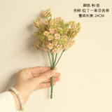 2021Eucalyptus plastic grass imitation flower manufacturer home decoration flower wall plant shell grass