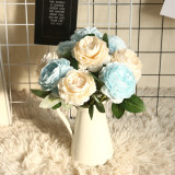 2021Simulated flower plant wedding decoration ins wind plant wall flower wall rose Western Peony