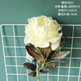 2021Manufacturer wholesale simulation flower home decoration cross border Wedding Christmas snow Peony
