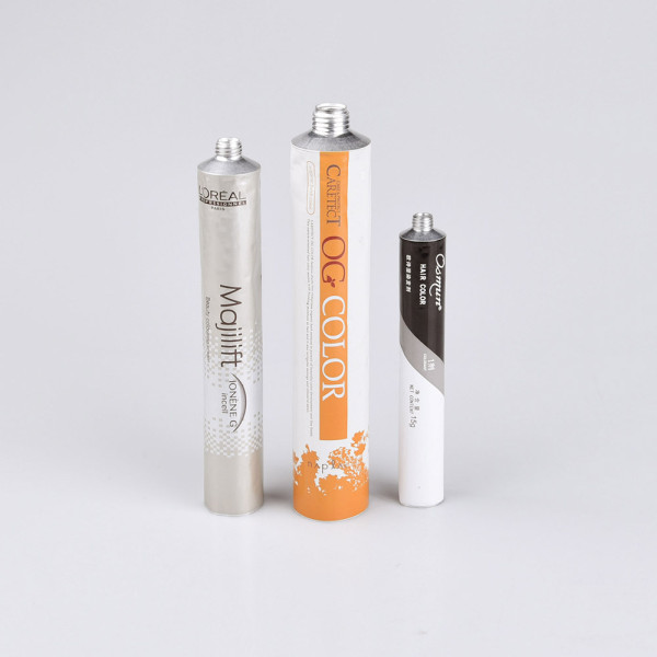Small mini aluminum collapsible tubes cosmetic