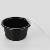 Large cheap plastic hot soup bowls with clear lid