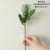 2021Simulated flower single rose wedding holding flower family background flower wall Photography prop set