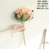Wholesale simulation flower export wedding road home decoration artificial flower home decoration short branch Hydrangea