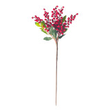 2021Manufacturers wholesale cross-border simulation flower wedding decorations green plant five head berry string