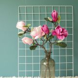 2021Manufacturer's imitation flower home decoration hand held flower rose wall wedding Magnolia
