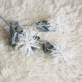 Wholesale arrangement of simulated flowers family decoration wedding holding flowers road guide flocked sea urchin