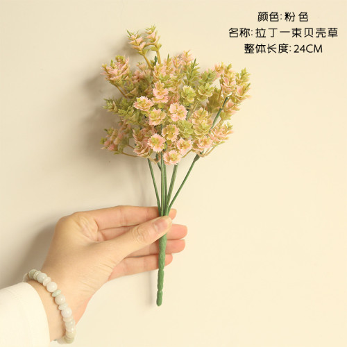2021Eucalyptus plastic grass imitation flower manufacturer home decoration flower wall plant shell grass