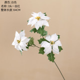 2021Manufacturers wholesale home decoration cross border wedding simulation flowers Christmas flowers